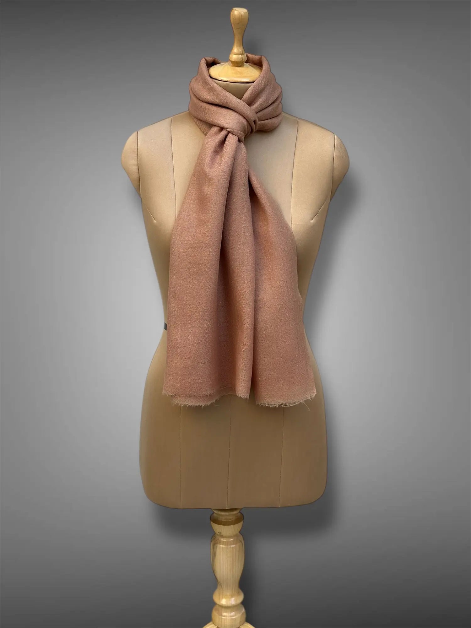 pashmina kashmiri dusty brown stole,  muffler full