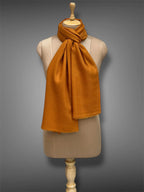 pashmina kashmiri golden mustard stole,  muffler full