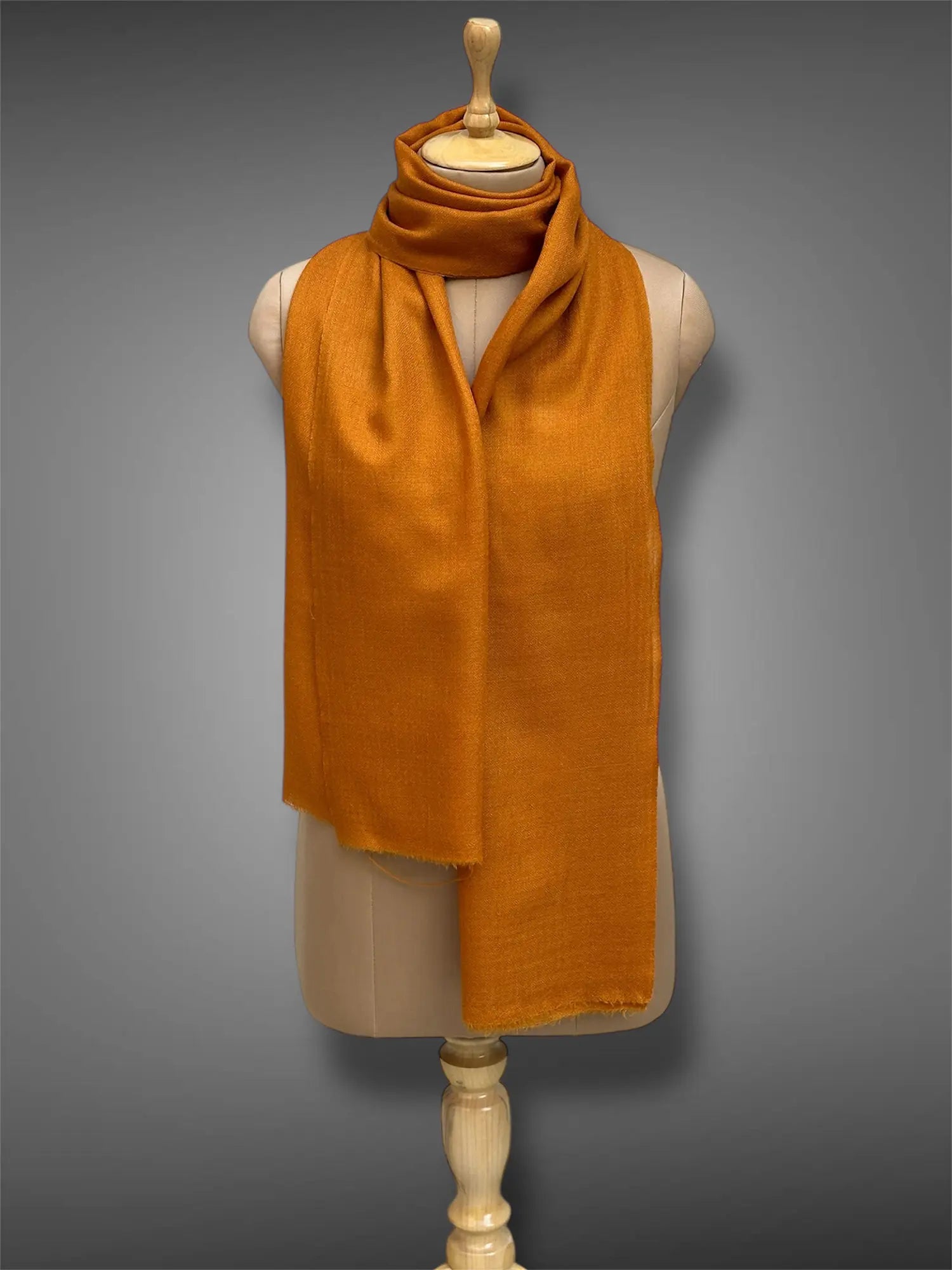 pashmina kashmiri golden mustard stole,  muffler full 2