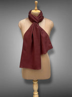 pashmina kashmiri maroon stole,  muffler full