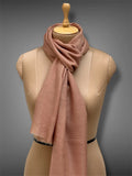 pashmina kashmiri natural brown stole,  muffler close up