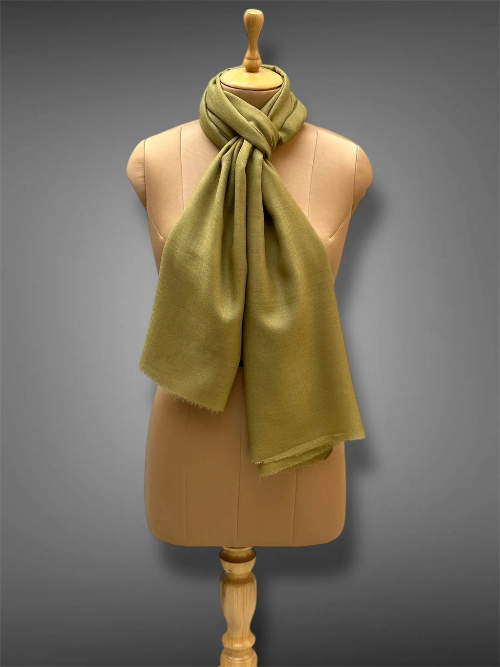 pashmina kashmiri olive green stole,  muffler full