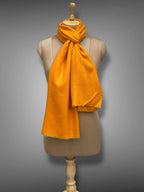 pashmina kashmiri rich saffron stole,  muffler full
