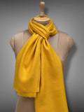 pashmina kashmiri yellow,  muffler close up