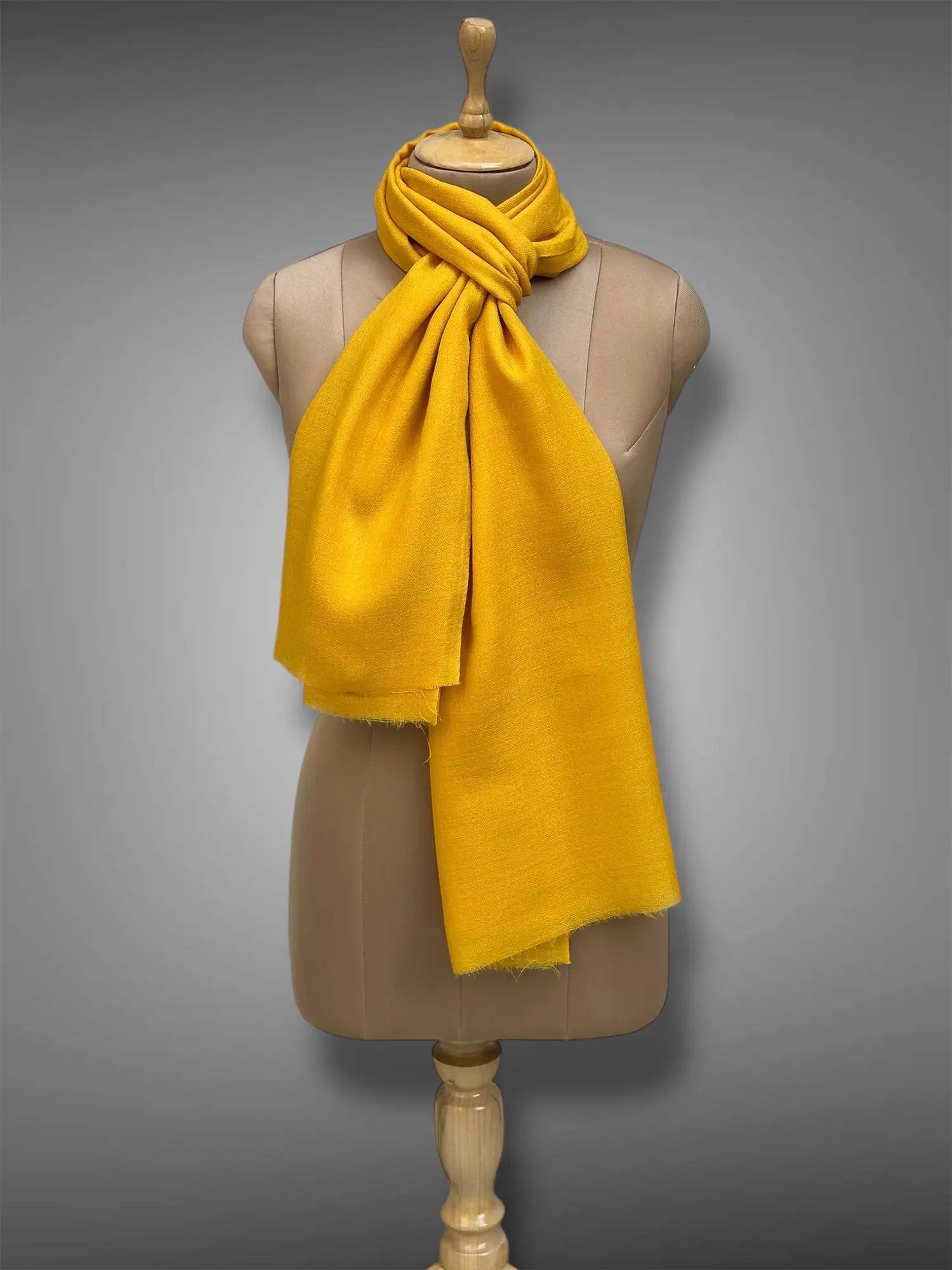 pashmina kashmiri yellow,  muffler full