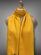 pashmina kashmiri yellow,  muffler close up