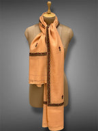 pashmina kashmiri soft apricot stole,  muffler full 2