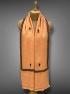 pashmina kashmiri soft apricot stole,  muffler full