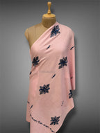 aksi pashmina kashmiri blush pink stole,  front full