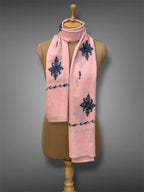 aksi pashmina kashmiri blush pink stole,  muffler full