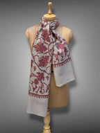 aksi Jama pashmina kashmiri gray stole,  muffler back full