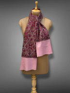 aksi Jama pashmina kashmiri royal pink stole,  muffler back full