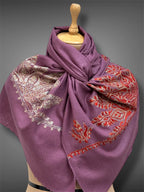 aksi pashmina kashmiri fade purple stole,  wrap