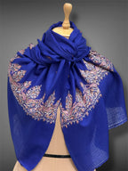 aksi pashmina kashmiri royal blue stole,  wrap 2