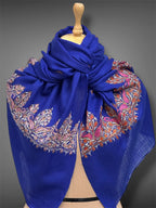 aksi pashmina kashmiri royal blue stole,  wrap 3