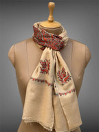 aksi pashmina kashmiri soft beige stole,  muffler