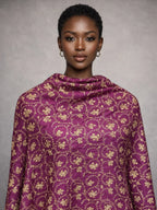 sozni pashmina kashmiri magenta stole,  wrap